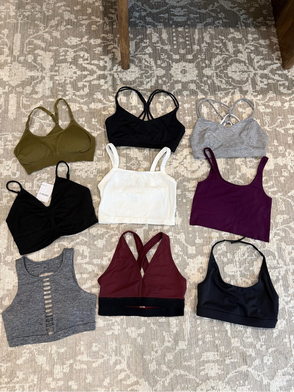 Bundle Size Medium sports bra / crop top bundle 9 items